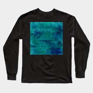 Blue Watercolour Painting Long Sleeve T-Shirt